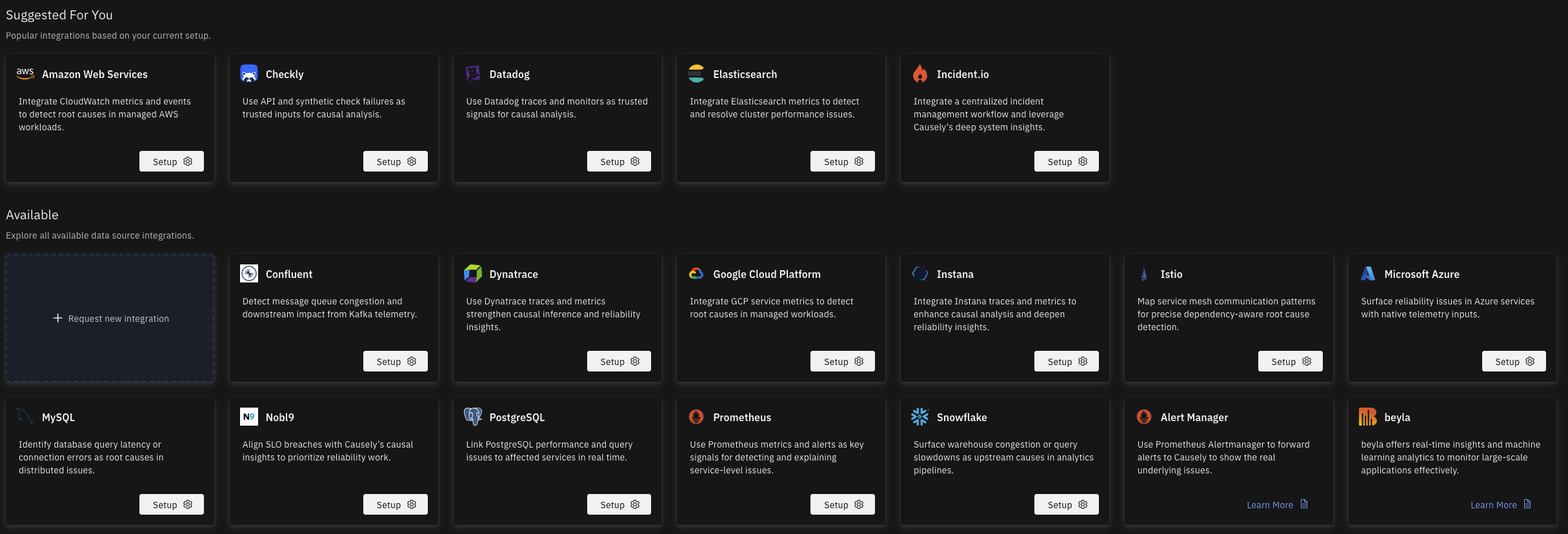 Available Telemetry Sources